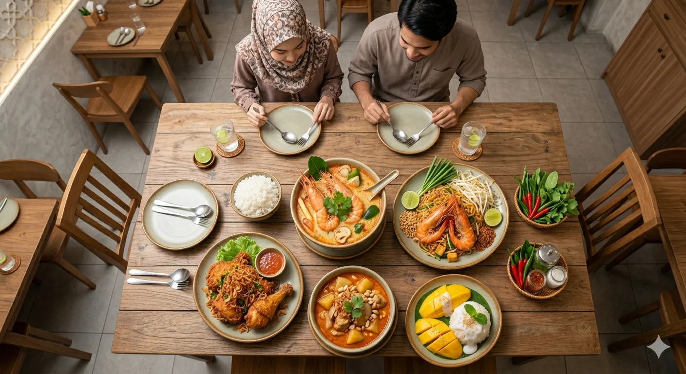 Thai food that is popular with Muslim tourists.
