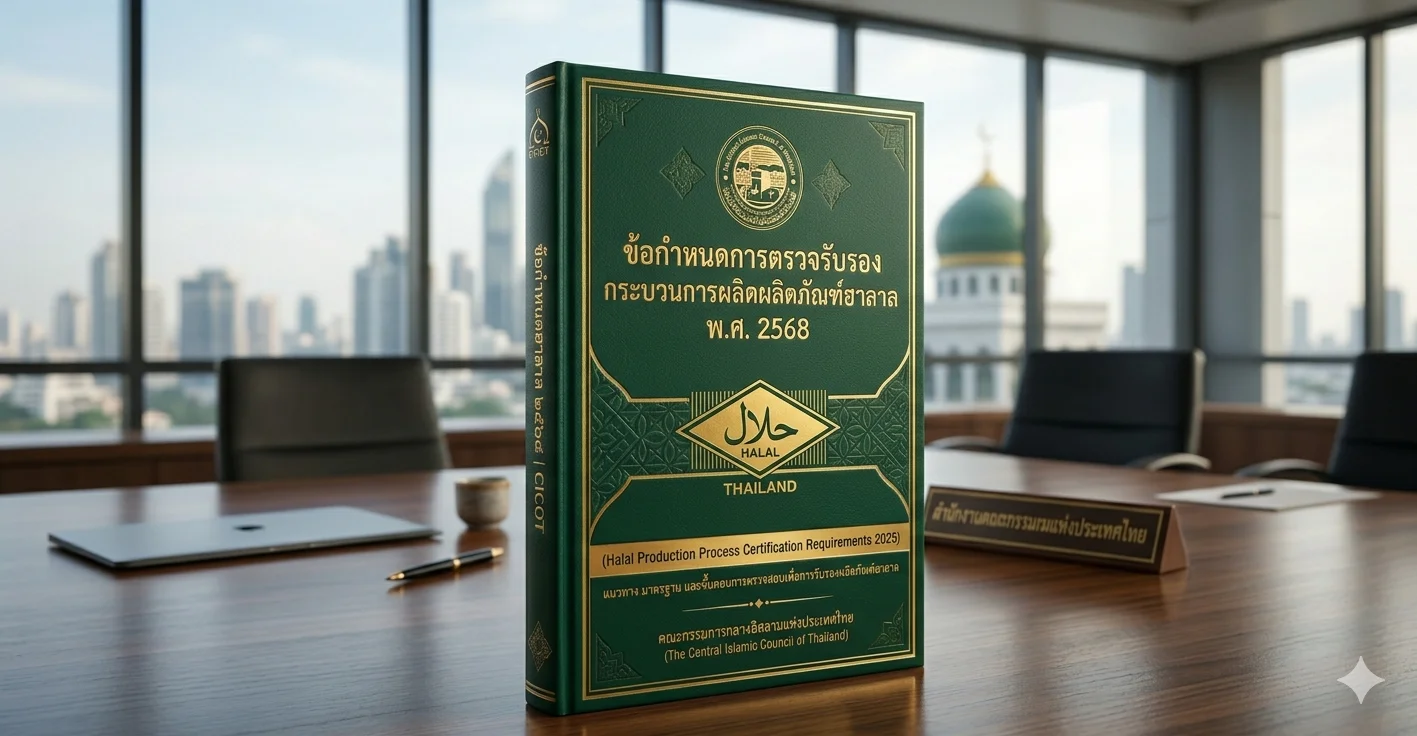 ข้อกำหนดการตรวจรับรองกระบวนการผลิตผลิตภัณฑ์ฮาลาล พ.ศ.2568