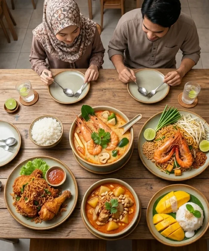 Thai food that is popular with Muslim tourists.