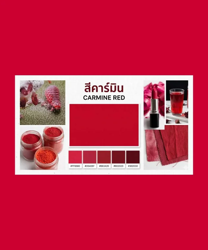 การใช้สีผสมอาหารที่มาจากแมลง