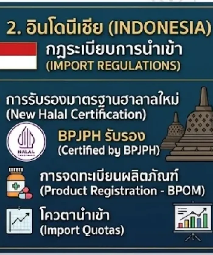 กฎระเบียบนำเข้าอินโดนีเซีย