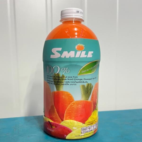 100% Carrot Juice with mixed fruit juice from fruit juice concentrate