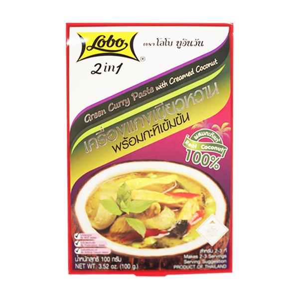 Green Curry Paste with Creamed Coconut