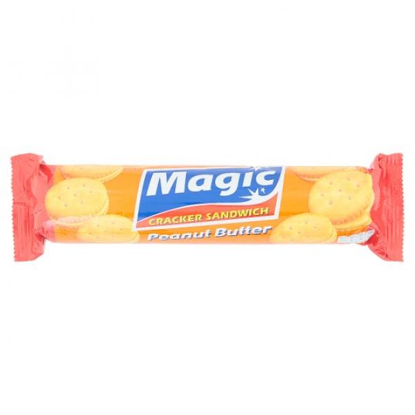 Sandwich Crackers Filled with Peanut Butter  Flavored Cream