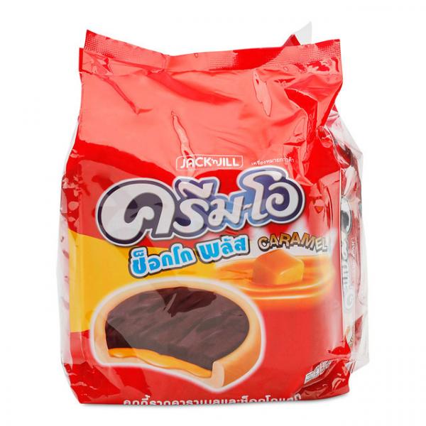 Crunchy Cookies with Caramel and Chocolate