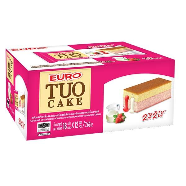 Tuo Brand Strawberry Sponge Cake With Cream And Strawberry Cream
