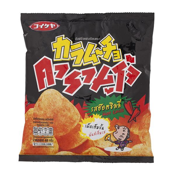 Hot Chilli Flavored Potato Chips Flat Cut