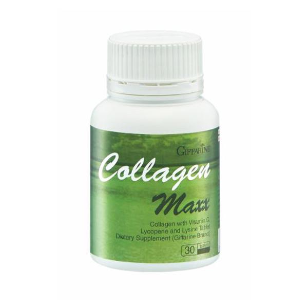 COLLAGEN MAXX (COLLAGEN WITH VITAMIN C, LYCOPENE AND  LYSINE TABLET DIETARY SUPPLEMENT) (Giffarine Brand)