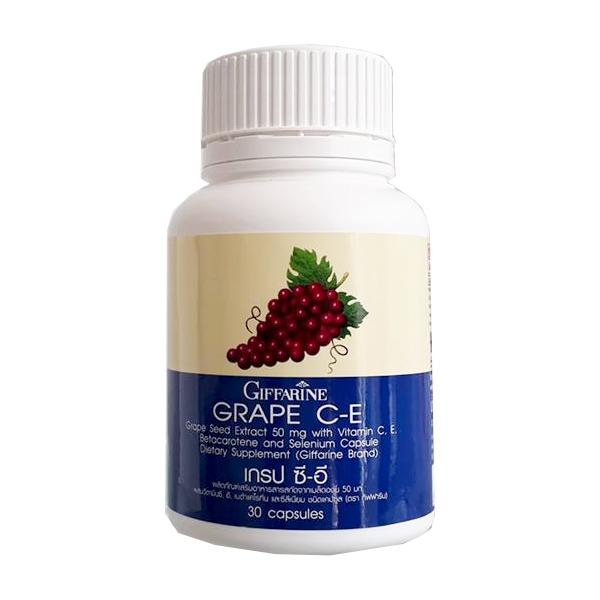 GRAPE C-E (GRAPE SEED EXTRACT 50 MG WITH VITAMIN C, E,  BETACAROTENE  AND SELENIUM CAPSULE DIETARY SUPPLEMENT) (Giffarine Brand)