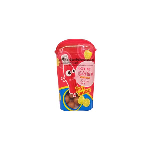 Artificial Cola with Lemon Flavor Coated Bubble Ball Gum