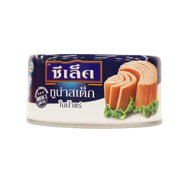 Tuna steak in spring water