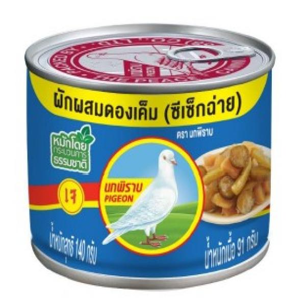 ผักผสมดองเค็ม ซีเซ็กฉ่าย บรรจุกระป๋อง