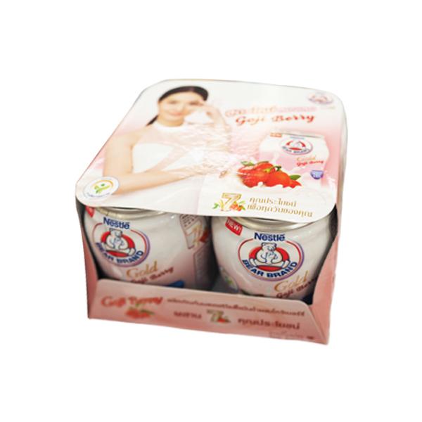 Sterilized Milk Product Low Fat with Gojiberry