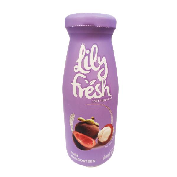 Mangosteen Juice in glass bottle