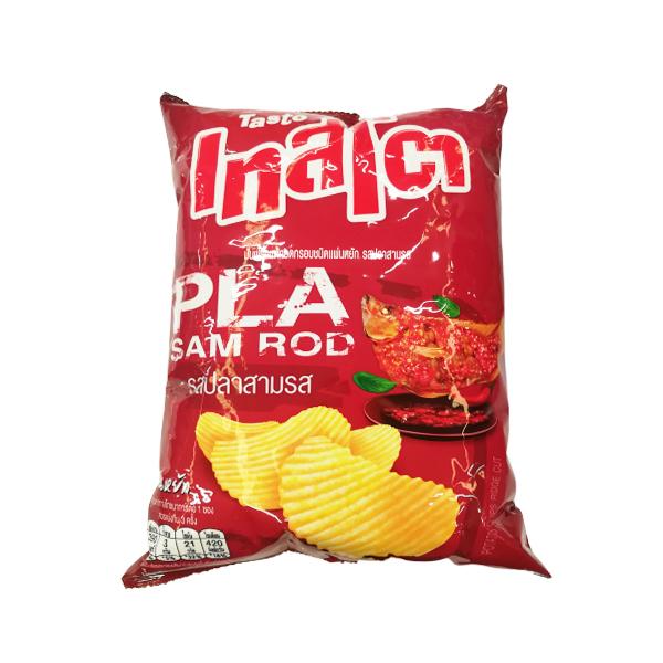 Pla Sam Rod  Flavored Potato Chip Ridge Cut