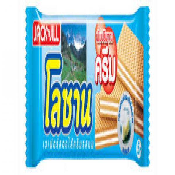 เวเฟอร์สอดไส้ครีม รสนม