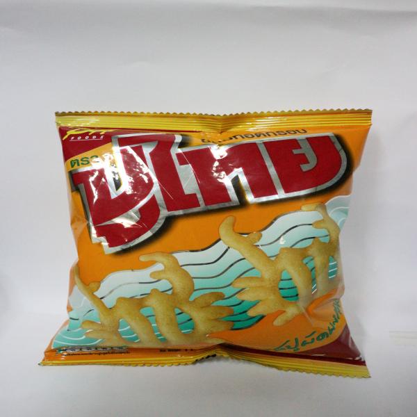 ขนมทอดกรอบ ตราปูไทย (รสปูผัดผงกะหรี่)