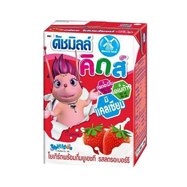 โยเกิร์ตพร้อมดื่มยูเอชที รสสตรอเบอร์รี