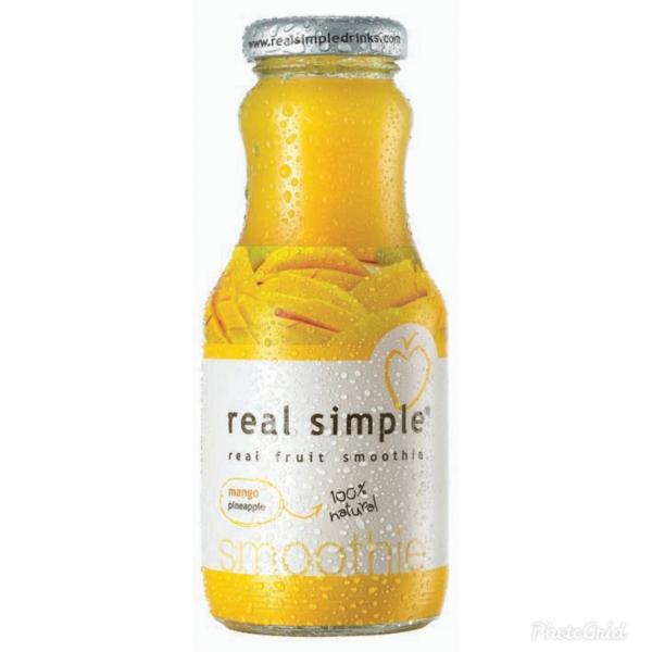 100% Mango and Pineapple Smoothie drink