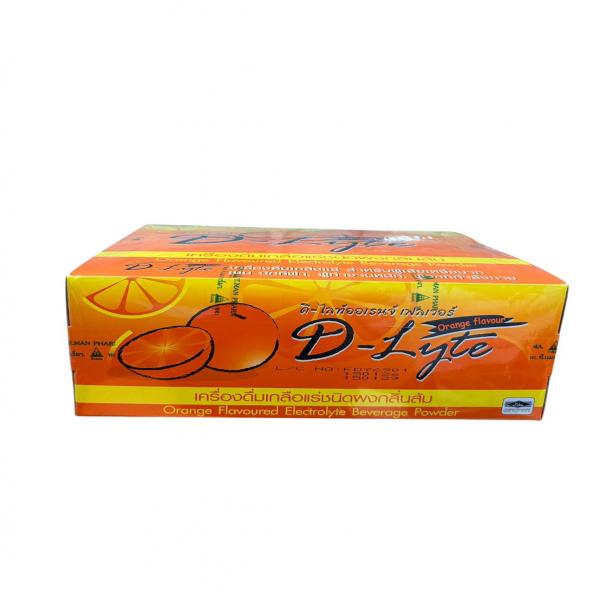 ดี-ไลท์ ออเรนจ์ เฟลเวอร์ (เครื่องดื่มเกลือแร่ชนิดผง กลิ่นส้ม)
