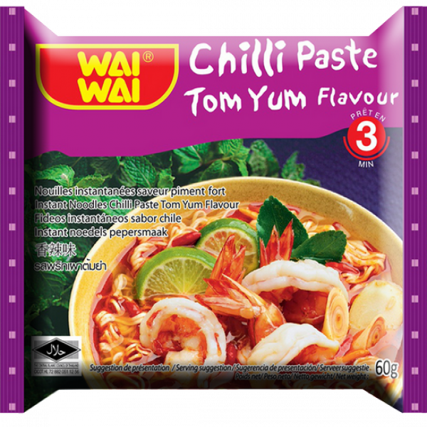 Instant Noodles Chilli Paste Tom Yum Flavour