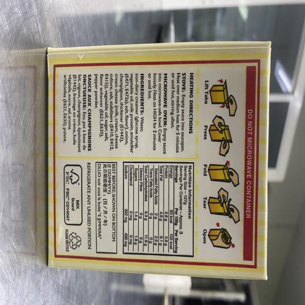 Recarted Creamy Mushroom Pasta Sauce