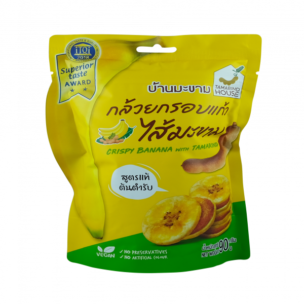 กล้วยกรอบแก้วไส้มะขาม