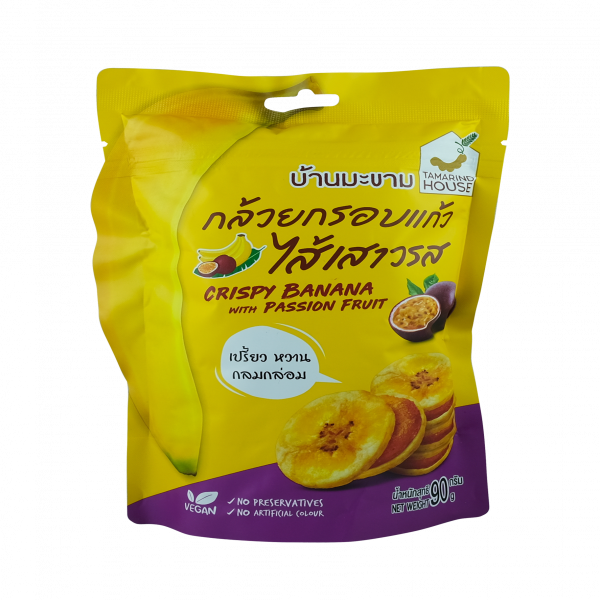 กล้วยกรอบแก้วไส้เสาวรส