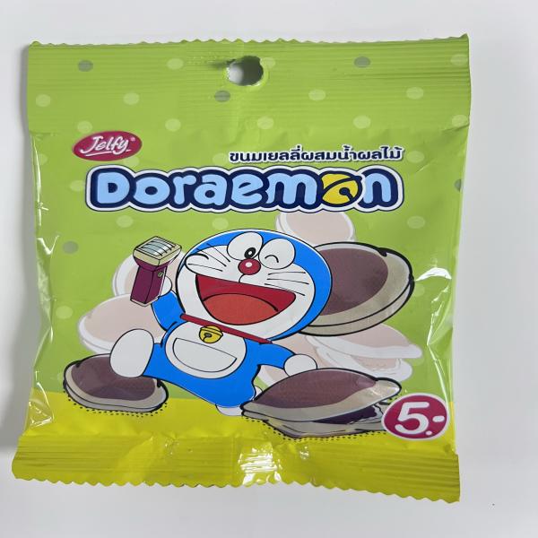 เจลฟี่ โดราเอมอน 15 กรัม (ขนมเยลลี่เจลาตินผสมน้ำสับปะรด 10% กลิ่นมะม่วง และสับปะรด) แบบที่ 3