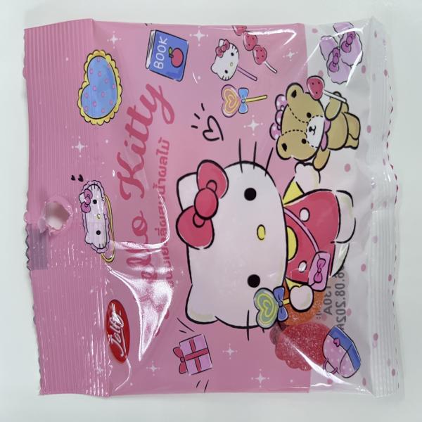 เจลฟี่ เฮลโล คิตตี้ (ขนมเยลลี่เจลาตินผสมน้ำสับปะรด 10% กลิ่นสตรอเบอร์รี่ และส้ม) แบบที่ 4