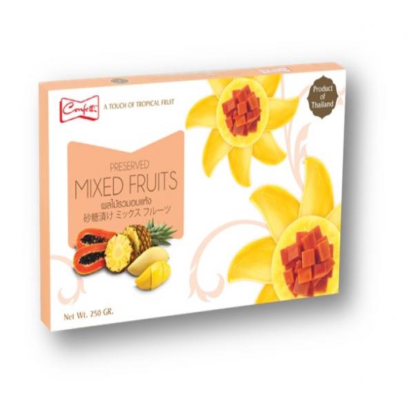 Preserved dried mixed fruits