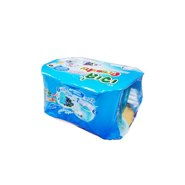 Jelly Carrageenan Mixed  Konyakku  and  15%  White Grape Juice, Blueberry  flavour
