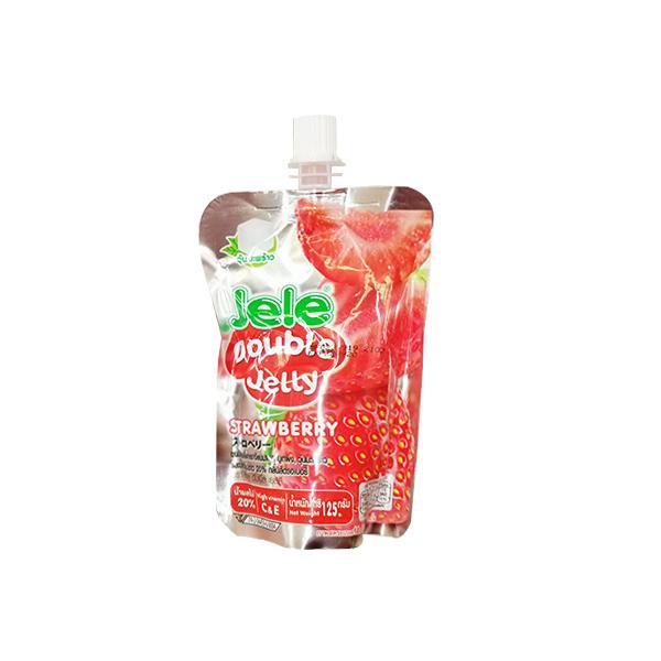 Jelly carrageenan with  konyaku , Nata de coco and 20% White Grape juice ,Strawberry  flavour
