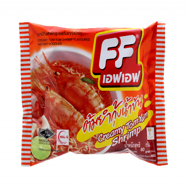 บะหมี่กึ่งสำเร็จรูปรสต้มยำกุ้งน้ำข้น