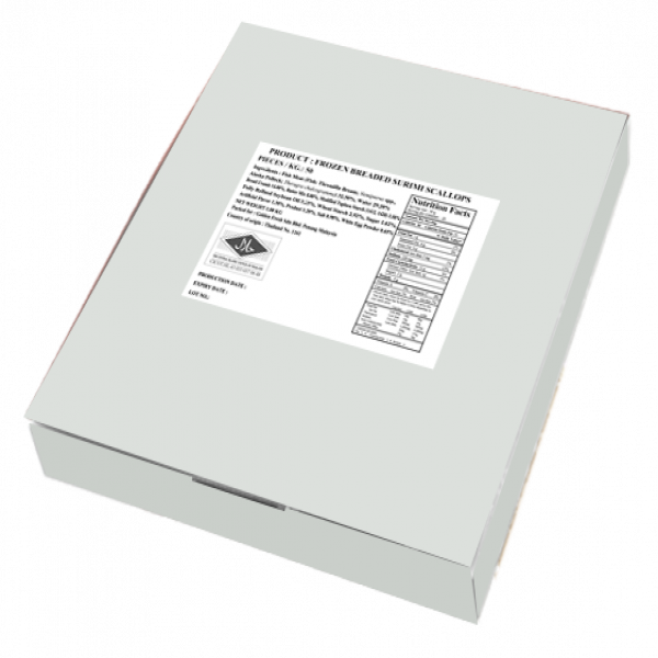 FROZEN BREADED SCALLOP FLAVOURED CAKE