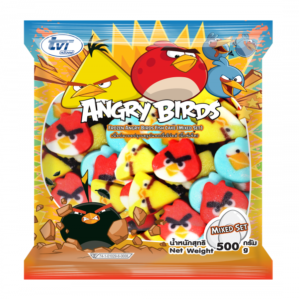 FROZEN ANGRY BIRDS FISH CAKE - MIXED SET