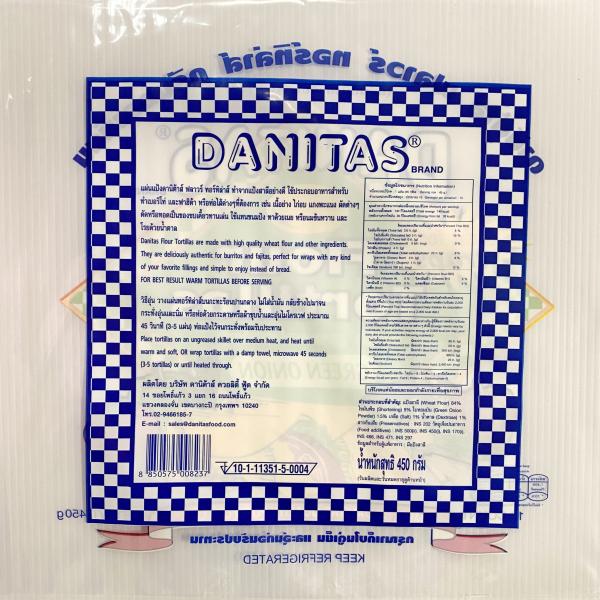 Danitas Flour Tortillas Green Onion