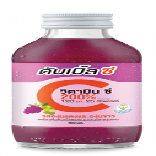 เครื่องดื่มดับเบิ้ล ซี รสองุ่นแดงและองุ่นขาว