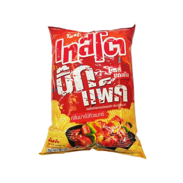 Barbecue Max Flavored Potato Chips Ridge Cut