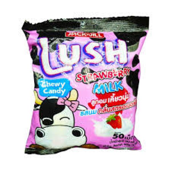 MILK CHEWY CANDY WITH STRAWBERRY FLAVOR