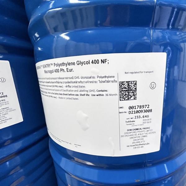 สารทำละลายและตัวนำ / POLYETHYLENE GLYCOL-400 (PEG-400)