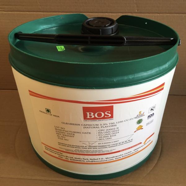 Oleoresin Capsicum 3.3% 750-1250 Cu. (O/S) / India