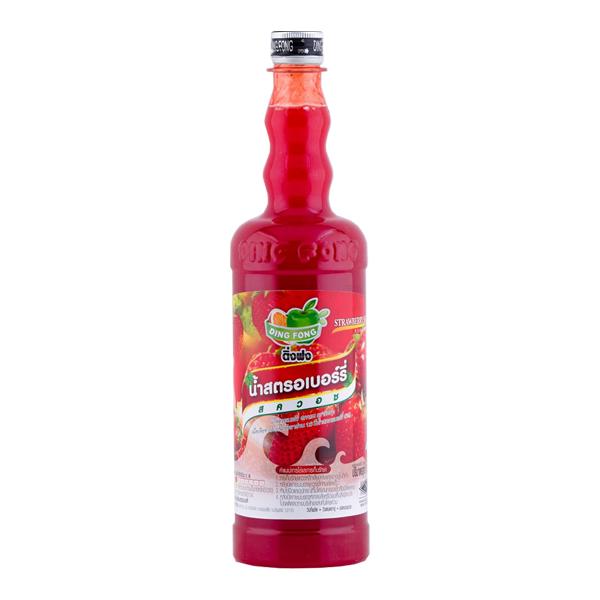 น้ำสตรอเบอร์รี่เข้มข้น สูตร 2 ขนาดบรรจุ 760 ml, 5000 ml.