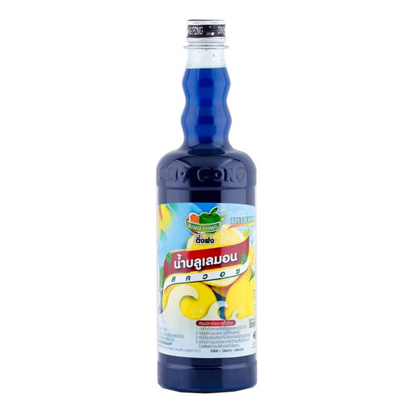 น้ำบลูเลมอนเข้มข้น สูตร 2 ขนาดบรรจุ 760 ml, 5000 ml.