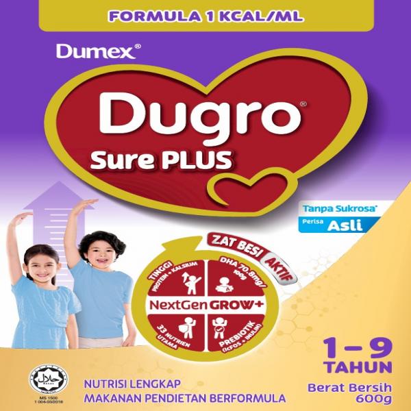 FORMULATED DIETARY FOOD FOR CHILDREN (DUGRO SURE PLUS) / MAKANAN PENDIETAN BERFORMULA UNTUK KANAK-KANAK (DUGRO SURE PLUS)