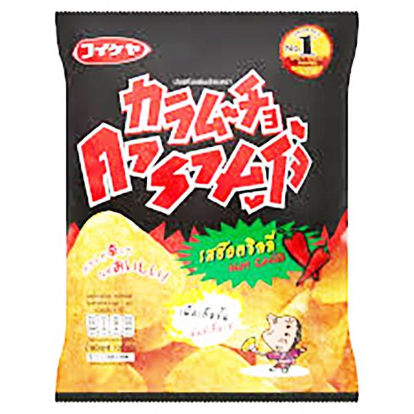 Hot Chilli Flavored Potato Chips Flat Cut