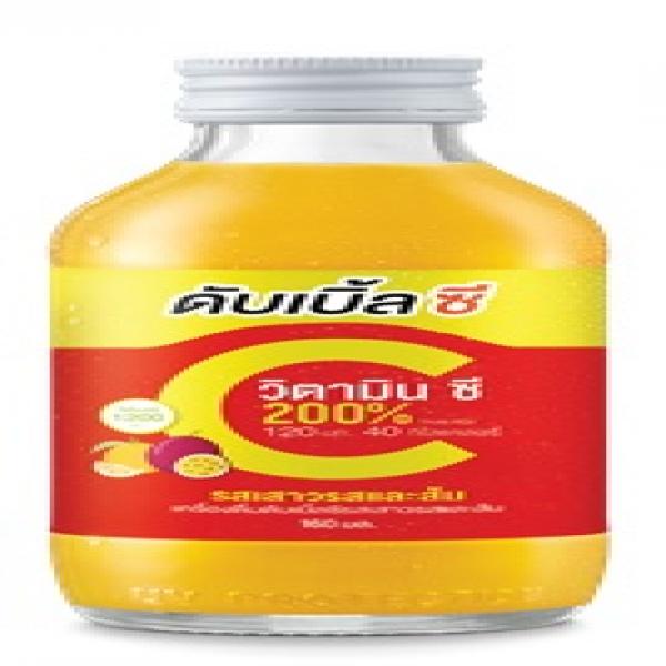 เครื่องดื่มดับเบิ้ล ซี รส เสาวรสและส้ม