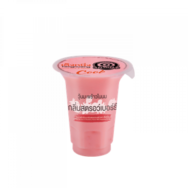 Nata De Coco In Strawberry Flavour Milk