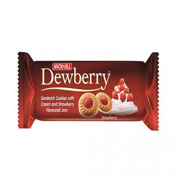 Sandwich Cookies With Cream and Strawberry Flavoured Jam