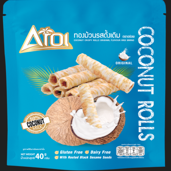 COCONUT CRISPY ROLLS ORIGINAL FLAVOUR(40g.AND 60g.)
